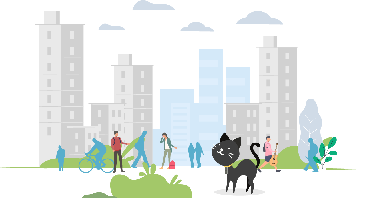 Cat roaming with cat tracker