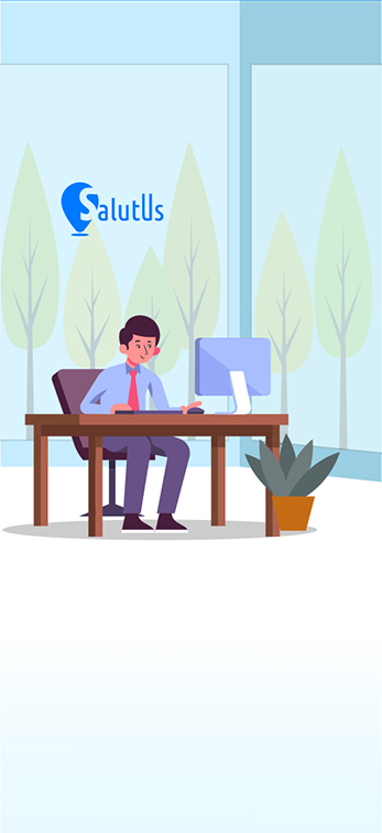 Working in office-Salutus